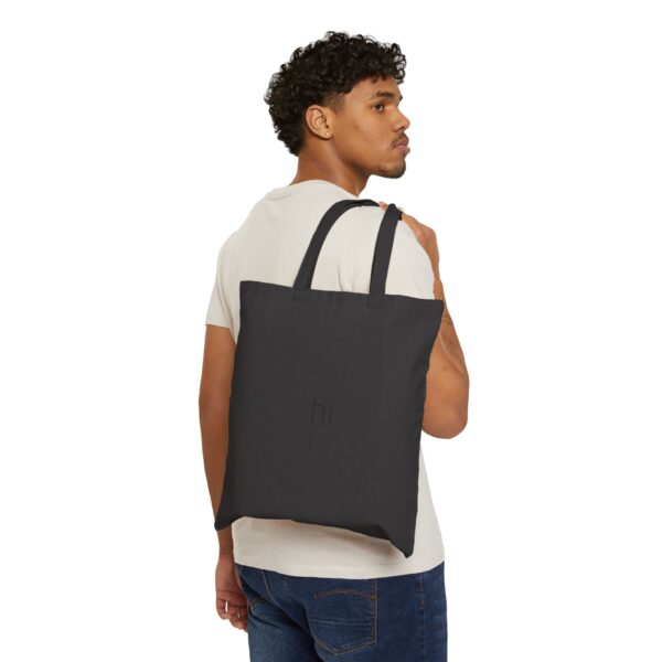 ⁦Minimalist Cotton Canvas Tote Bag | Eco-Friendly Grocery Shopping, Beach Bag, Gift for Her, Reusable Shopping Tote, Sustainable Fashion⁩ – תמונה ⁦7⁩