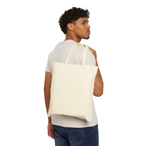 ⁦Minimalist Cotton Canvas Tote Bag | Eco-Friendly Grocery Shopping, Beach Bag, Gift for Her, Reusable Shopping Tote, Sustainable Fashion⁩ – תמונה ⁦4⁩